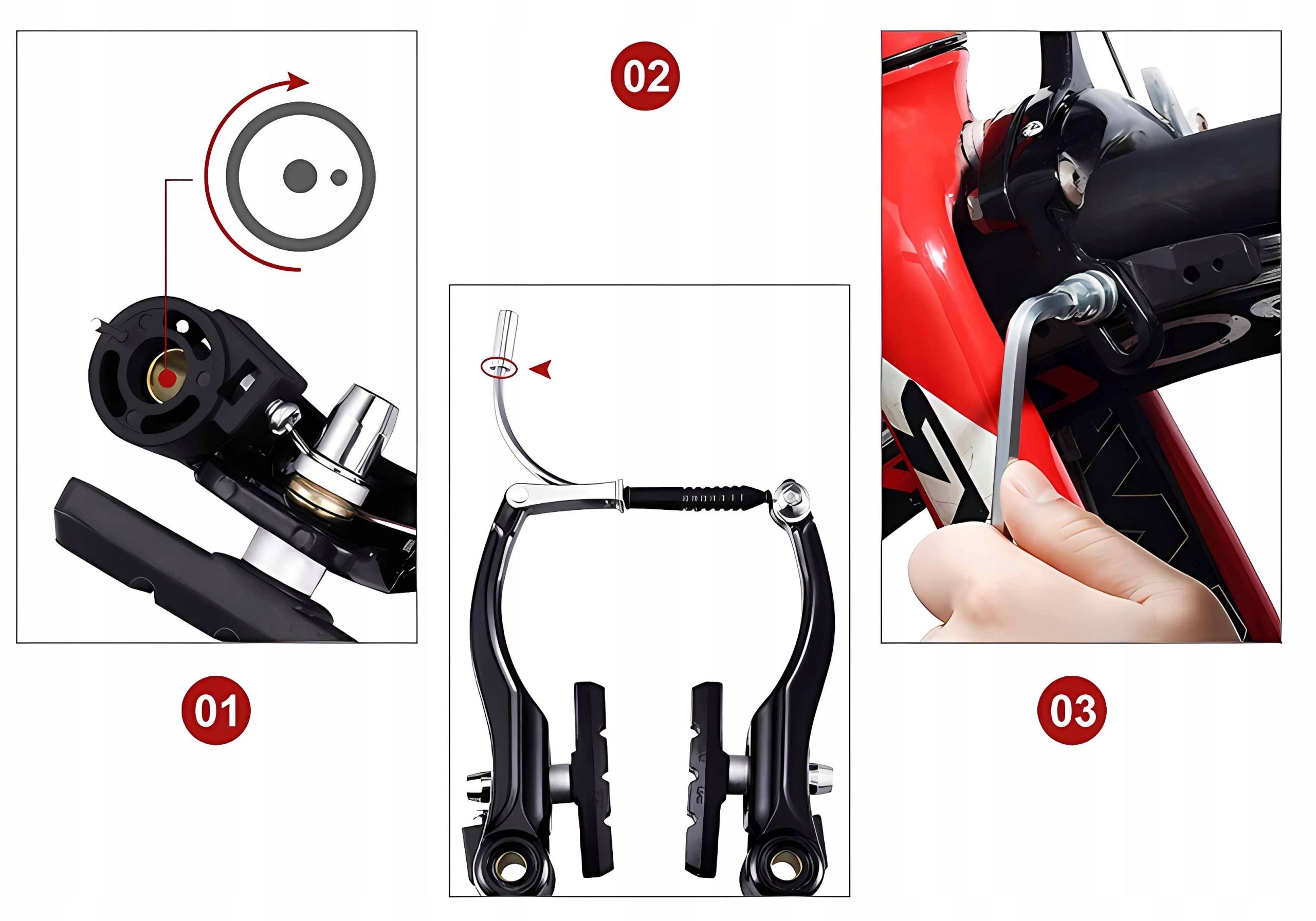 MTB Brake set front rear Brake V-brake cable pads levers Dedicated for urban bikes MTB (mountain bikes) cyclocross bikes road bikes track bikes