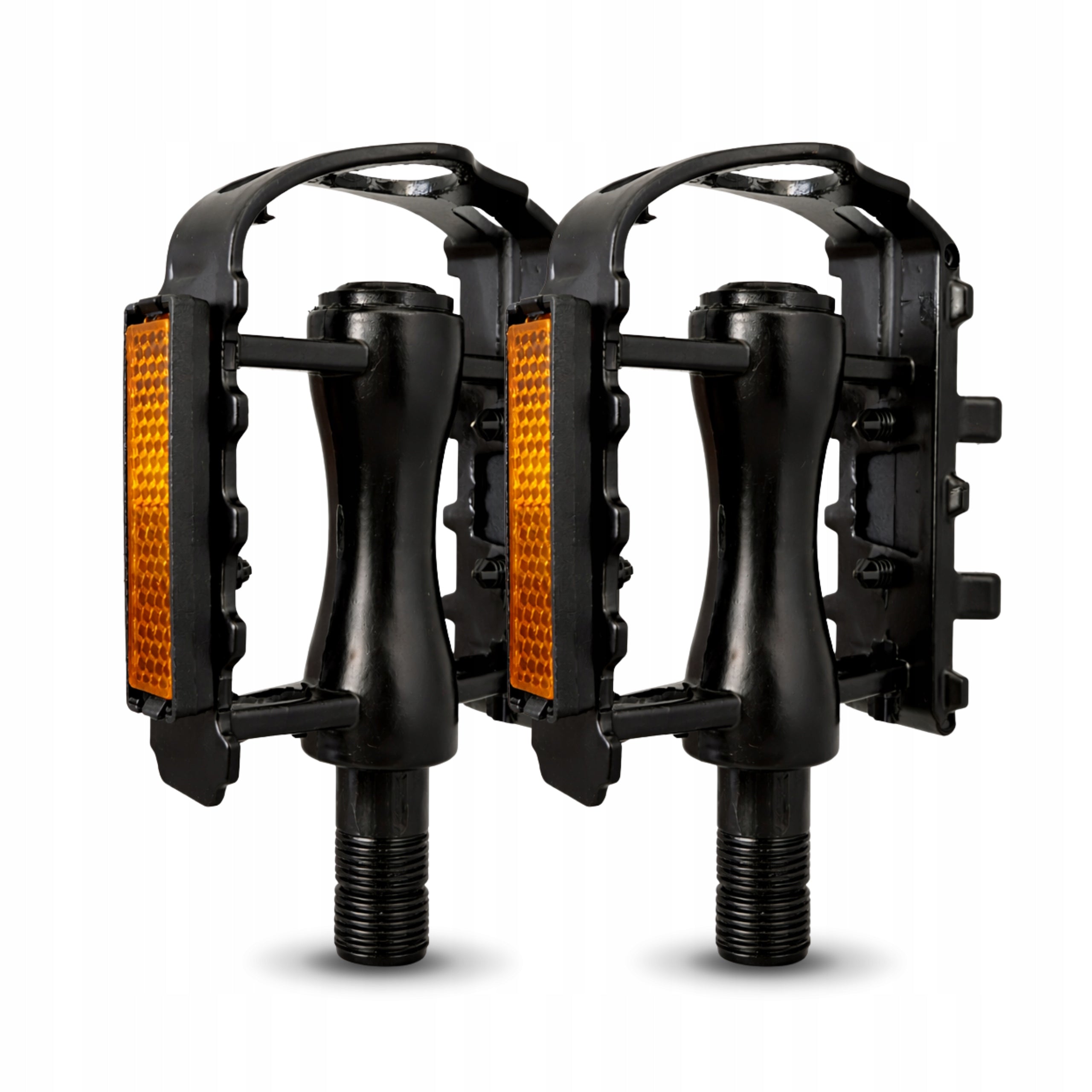 MTB TREKKING ALUMINUM BICYCLE PEDALS WITH REFLECTORS FOR BIKE 2pcs