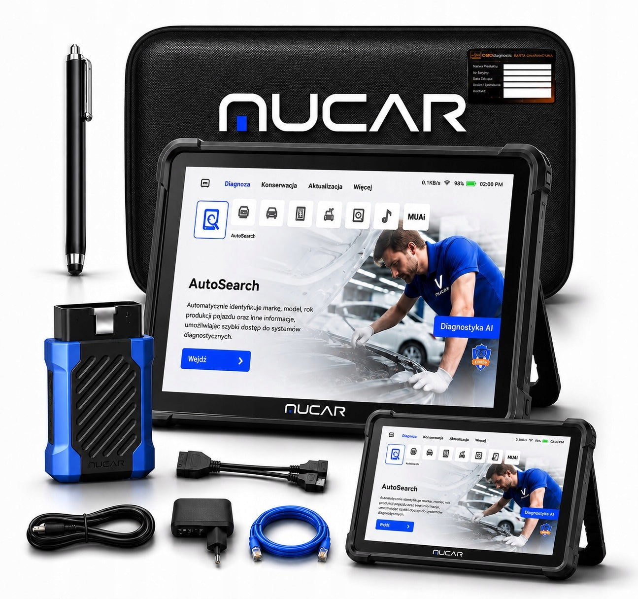 MUCAR 892BT AI OBD2 Diagnostic Tester ECU Coding Active Testing MuCar