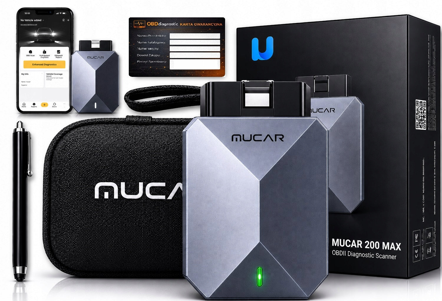 MUCAR BT200 MAX Diagnostic Tester ASYSTEN "AI" MUCAR Poland