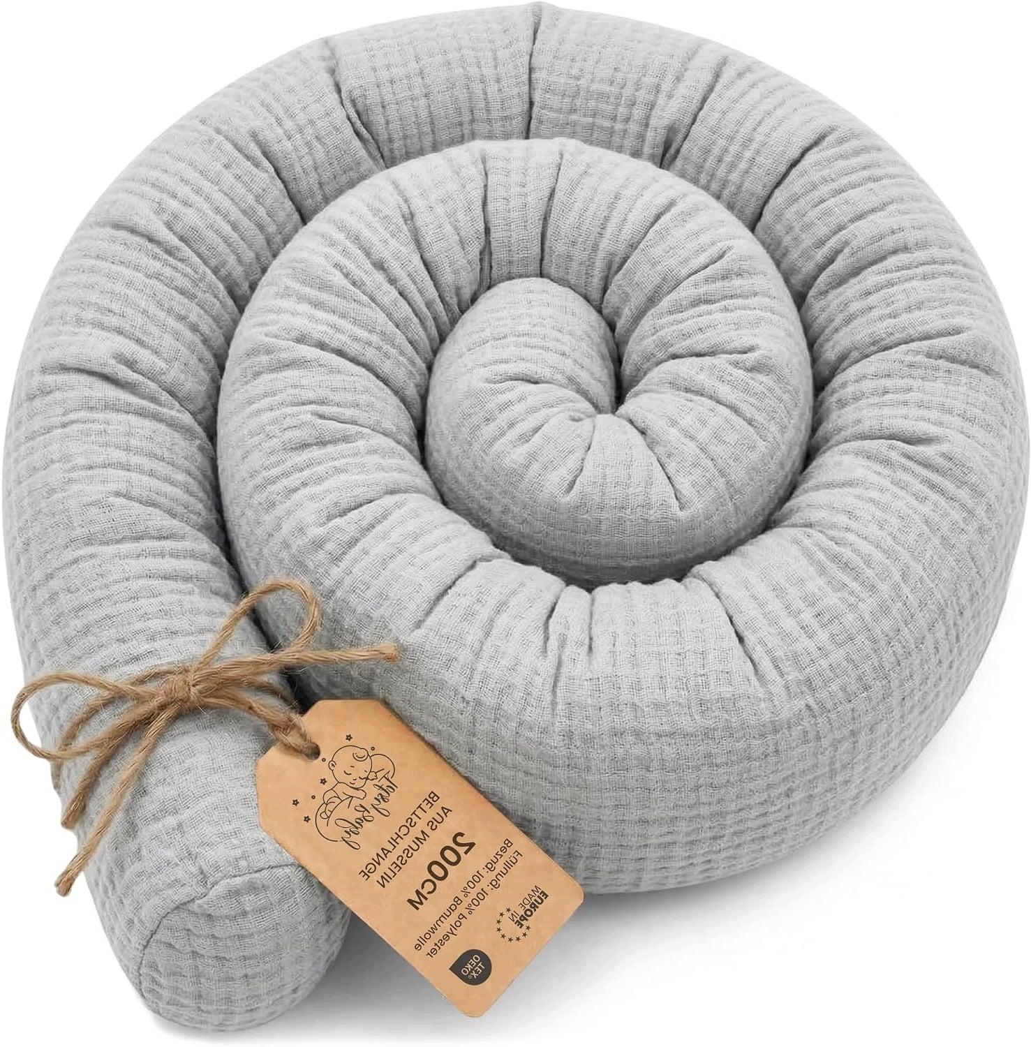 MUESLI SIDE PILLOW FOR SLEEPING ON BODY VASE 200 CM DUGA GREY