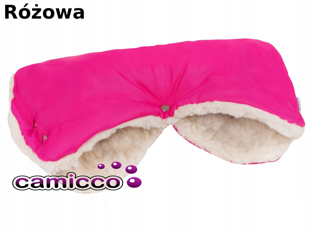 MUFF WOOL HANDS FOR STROLLER wool GLOVES hand-held carts INSULATED pink EAN (GTIN) 5903818952446