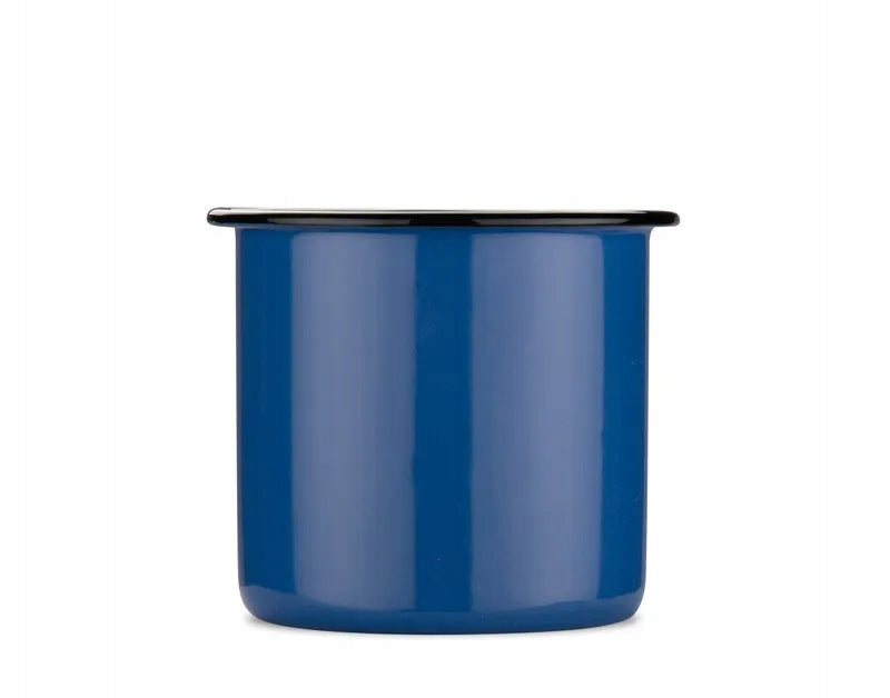 MUG EMAL 300 ML BLUE enameled retro light resistant ideal for outdoor Packaging status original