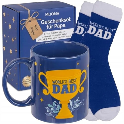 MUG STONEWARE 320ML COTTON SOCKS FOR FATHER GIFT FOR BIRTHDAY Brand no brand