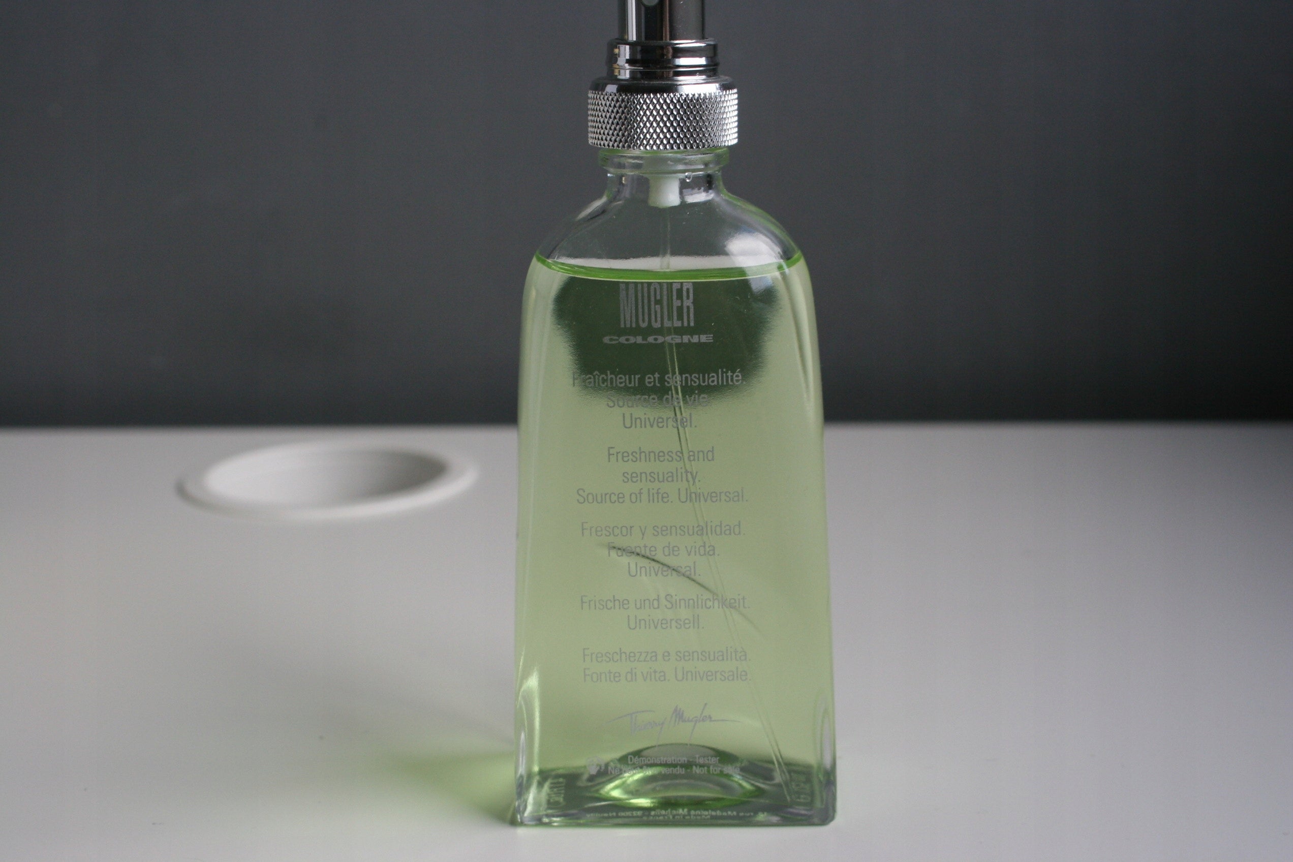MUGLER COLOGNE EAU DE TOILETTE 125 ML OLD FORMULA VERSION Manufacturer code 3439600590784