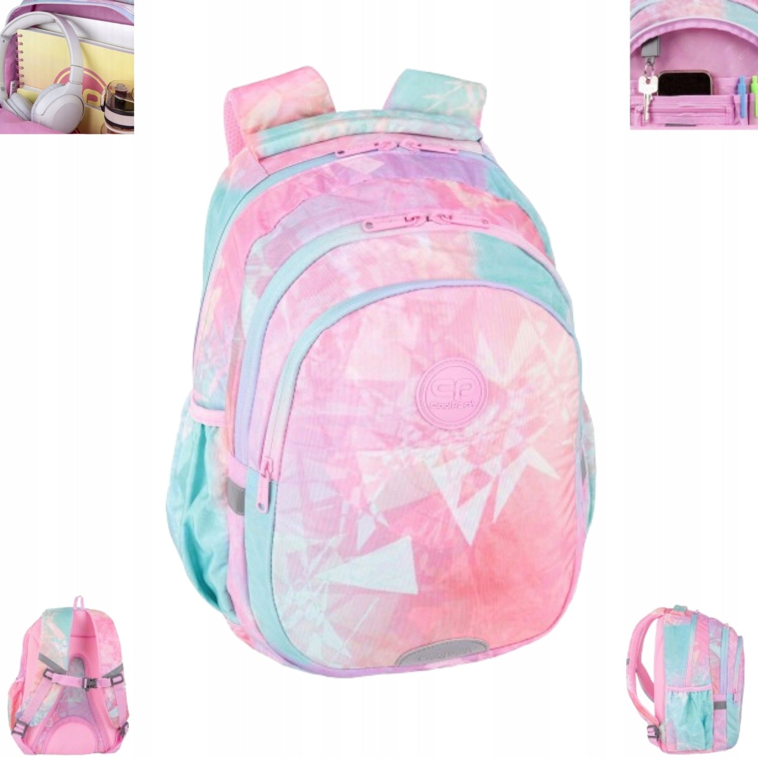 MULTI-CHAMBER SCHOOL BACKPACK COMFORTABLE ADJUSTABLE COOLPACK JERRY