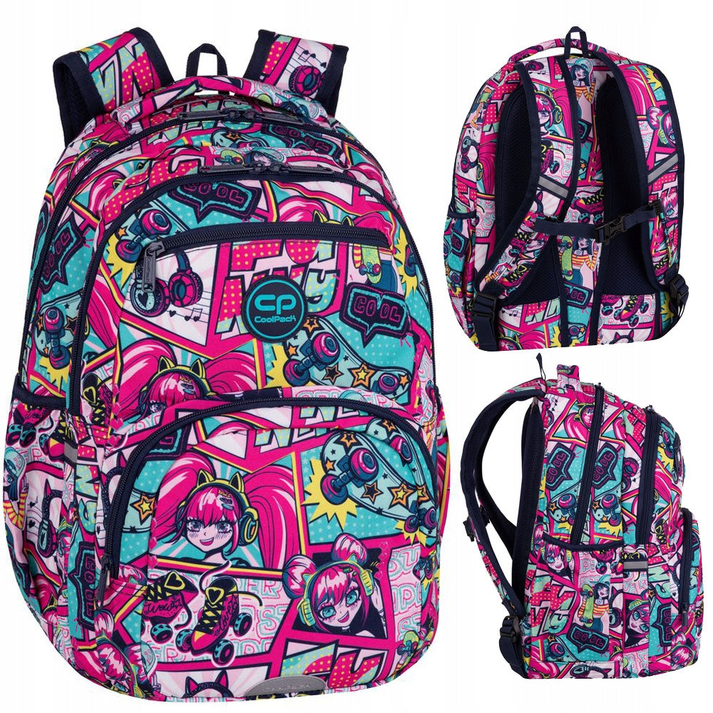 MULTI-CHAMBER SCHOOL BACKPACK COOLPACK PICK MANGA ANIME