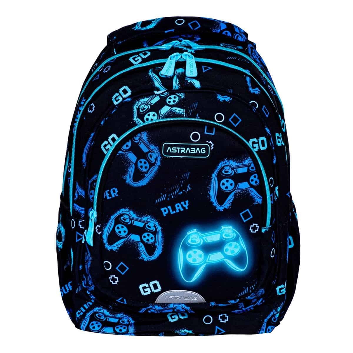 MULTI-CHAMBER SCHOOL BACKPACK FOR BOY PLAYER ASTRA GAME 20L Packaging status original
