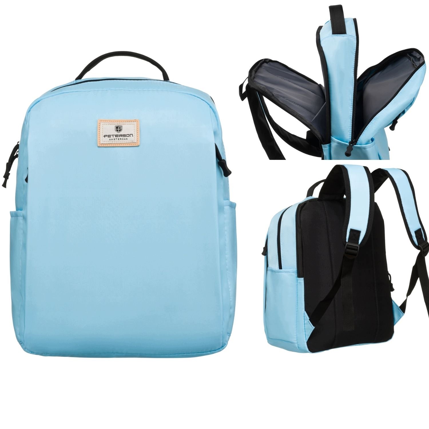 MULTI-CHAMBER SCHOOL BACKPACK FOR GIRLS WOMEN BLUE