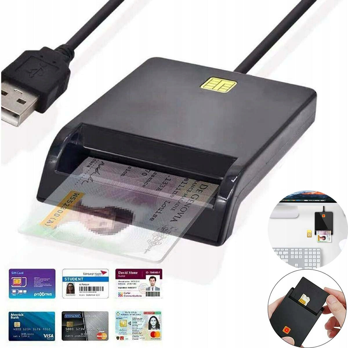 MULTI-FUNCTION SMART ID CARD READER / BANK CARD READER IC