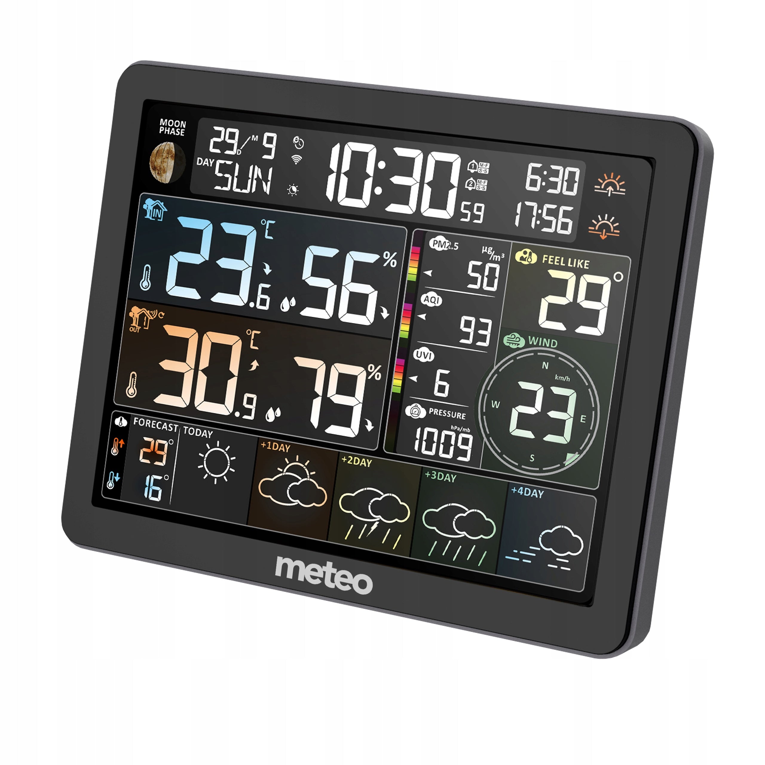 MULTI WEATHER STATION METEO SP400 WIFI +AIR METER BAROMET HYGROMETER Packaging status original