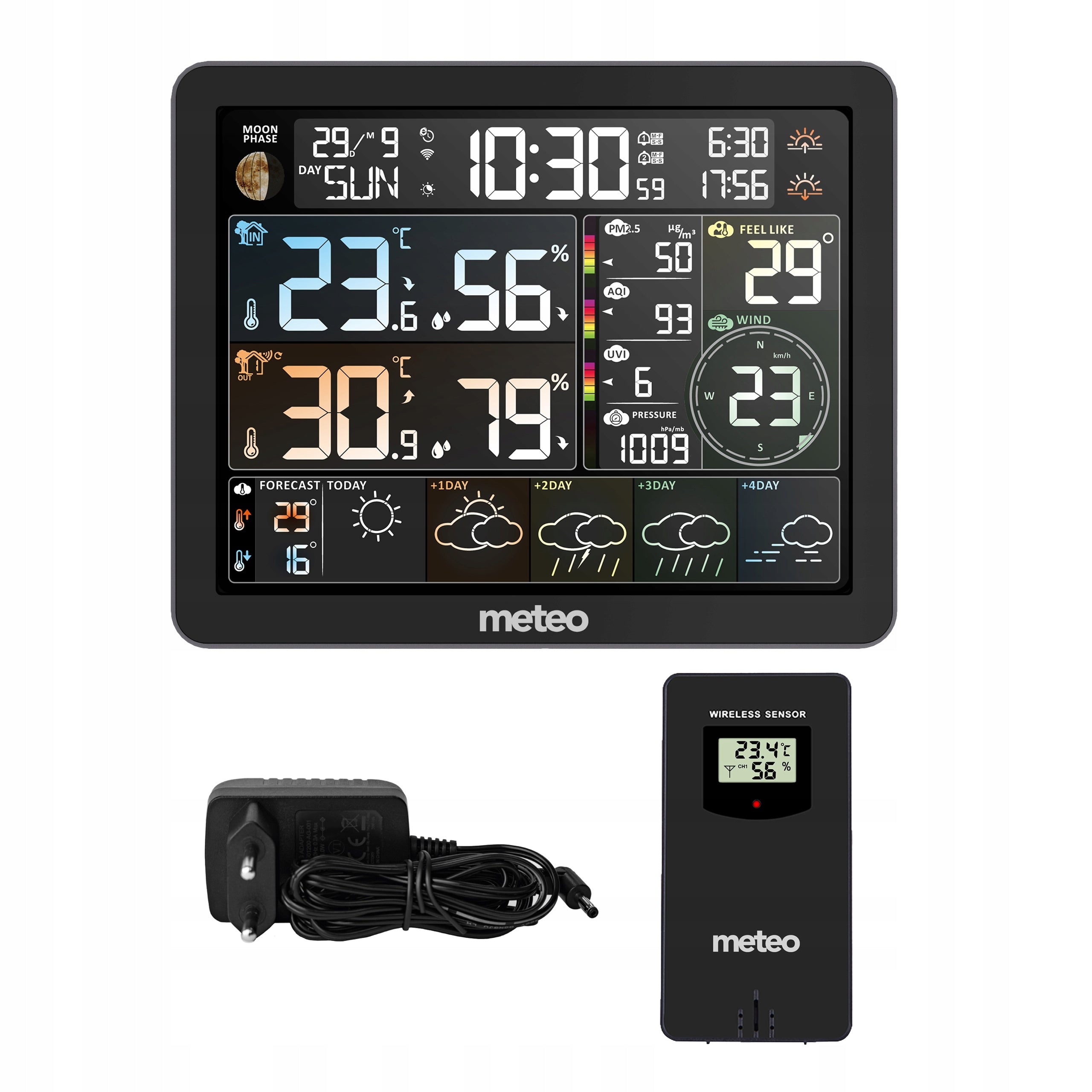 MULTI WEATHER STATION METEO SP400 WIFI +AIR METER BAROMET HYGROMETER