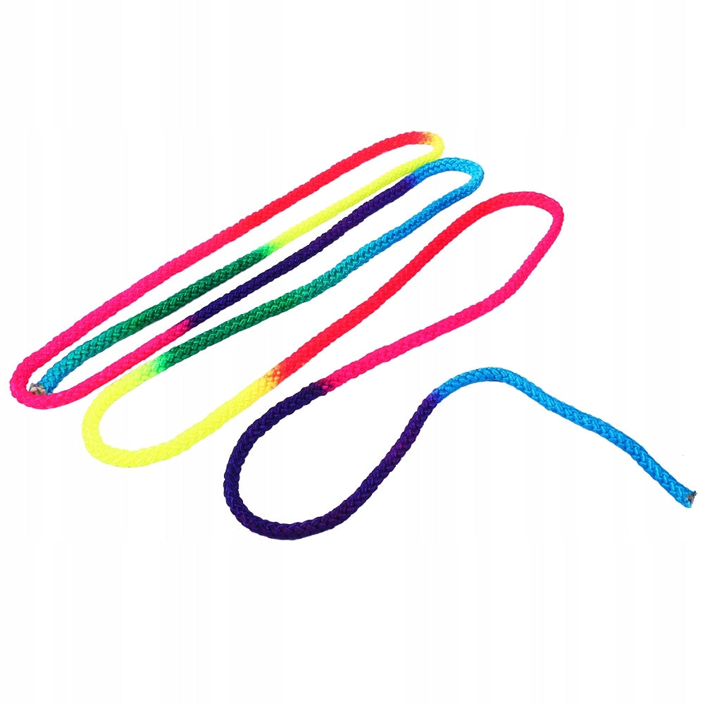 MULTICOLOR SOLID GYMNASTIC ROPE 2,8 M FOR ARTISTIC EXERCISES Kind nylon