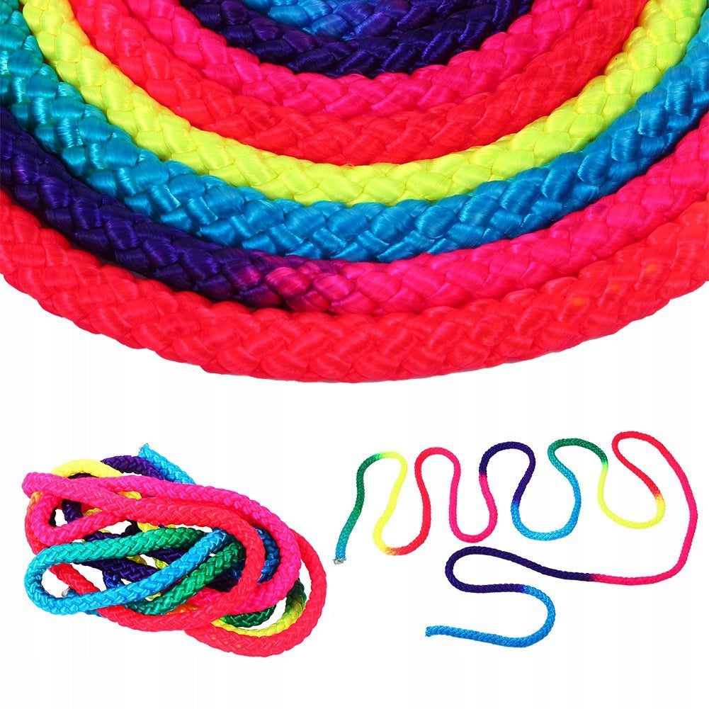 MULTICOLOR SOLID GYMNASTIC ROPE 2,8 M FOR ARTISTIC EXERCISES