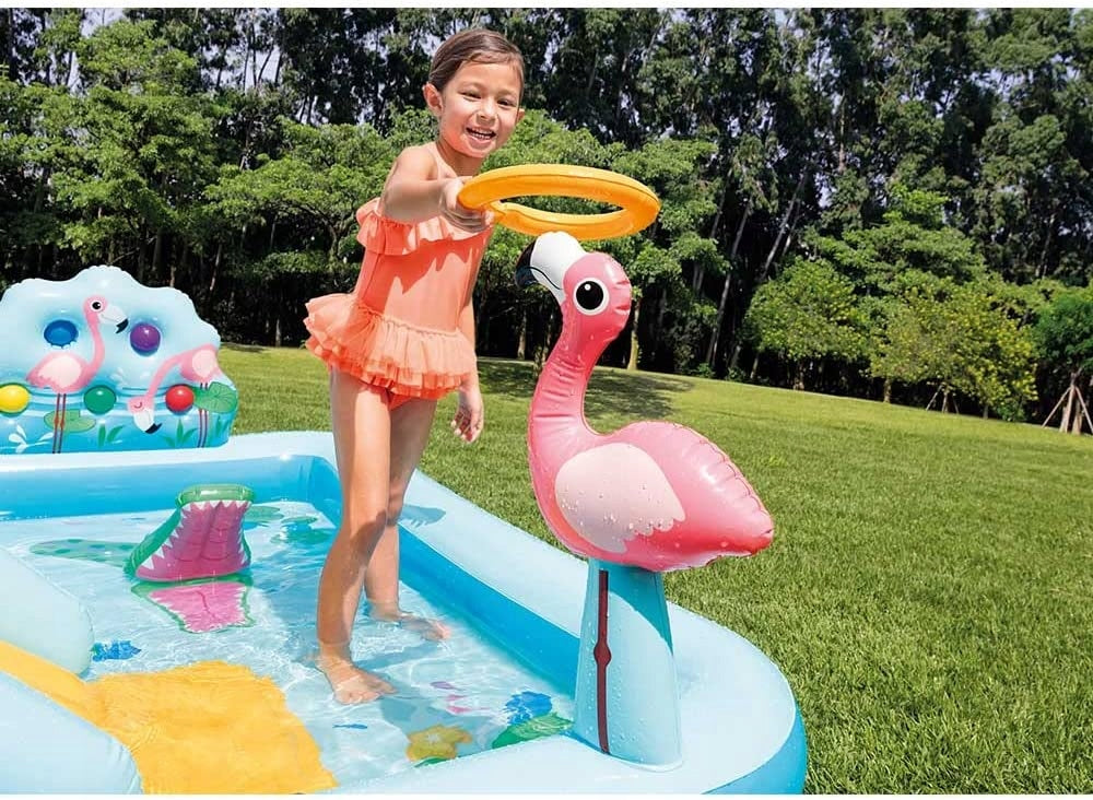 MULTICOLORED GARDEN POOL CHILDREN SLIDE Height 84 cm
