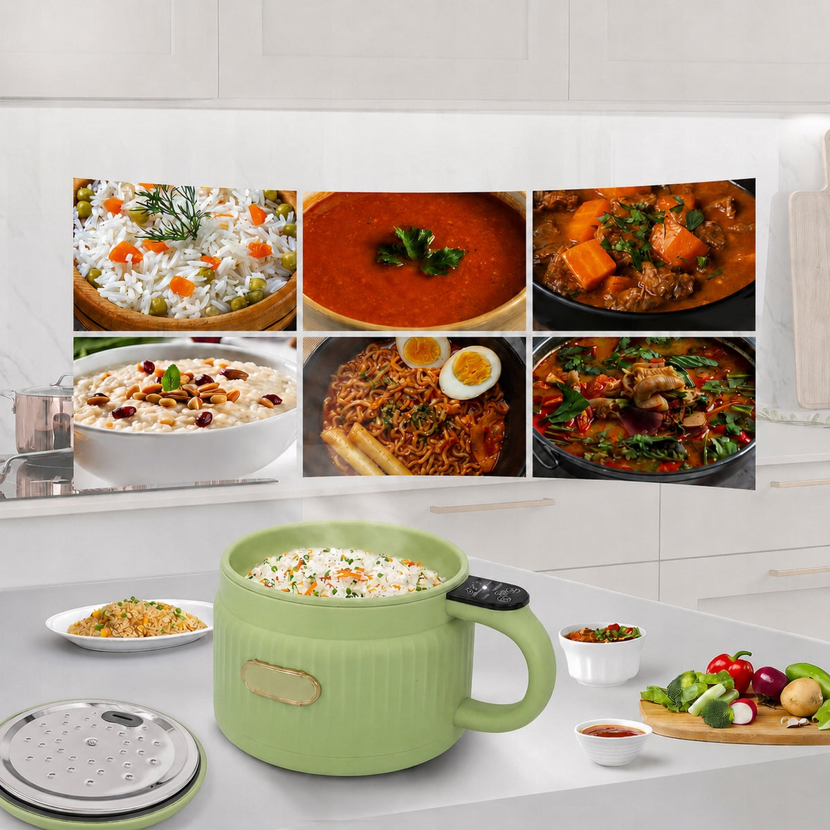 MULTICOOKER ELECTRIC COOKING POT RICE COOKER MULTIFUNCTIONAL 1.6L Manufacturer code M-339