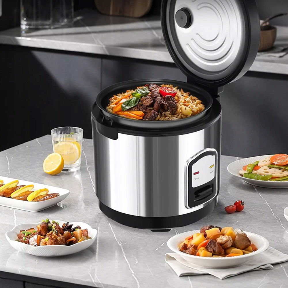MULTICOOKER MULTIFUNCTIONAL 400W 2L ELECTRIC RICE COOKING POT Dominant color silver/gray