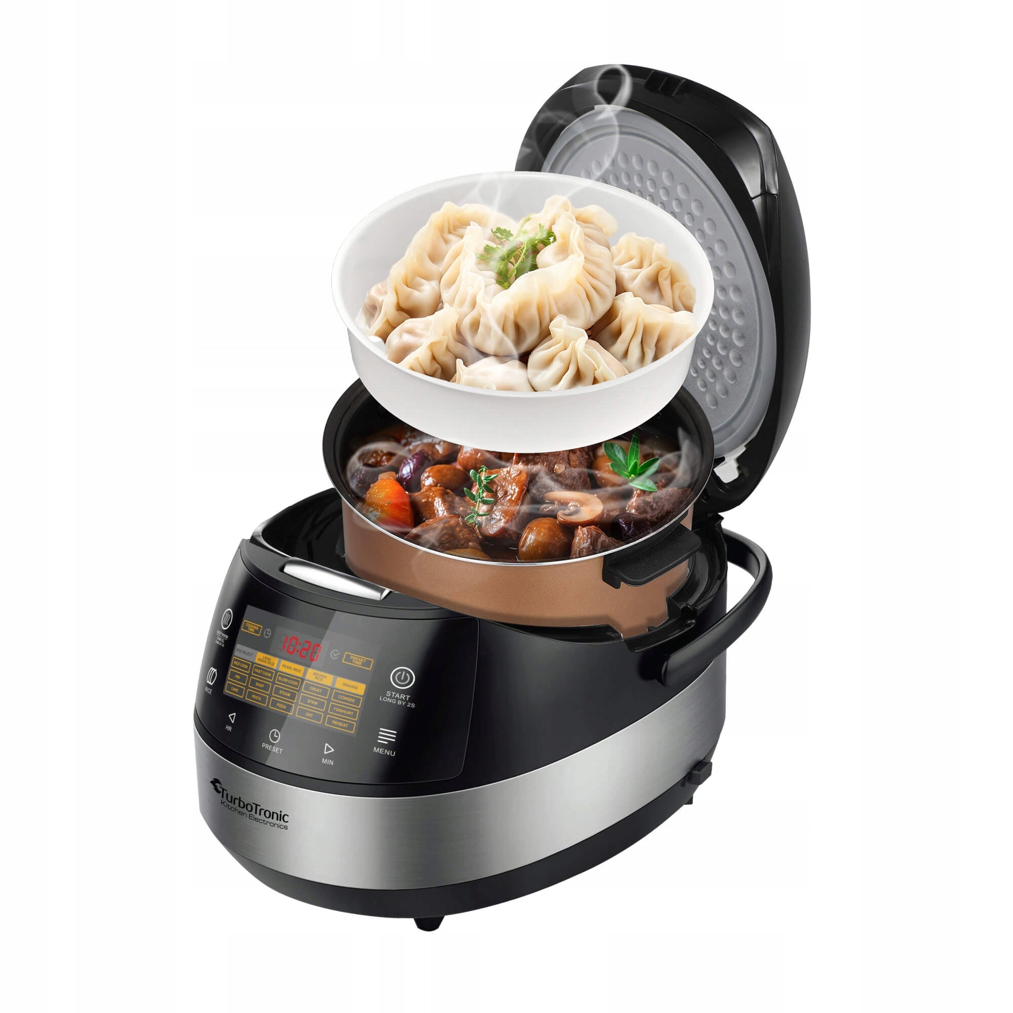 MULTICOOKER POT ELECTRIC STEAMER AIR FRYER 5L 860W Manufacturer code TT-DMC22 MULTICOOCER PAROWAR GARNEK