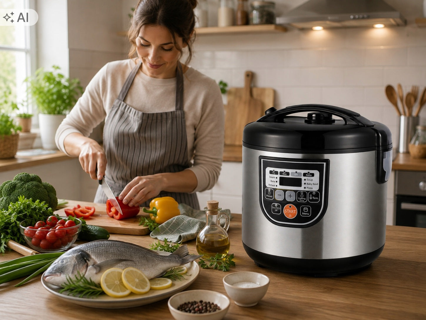MULTICOOKER PRESSURE COOKER STEAMER 11 FUNCTIONS BOWL 5L Packaging status original