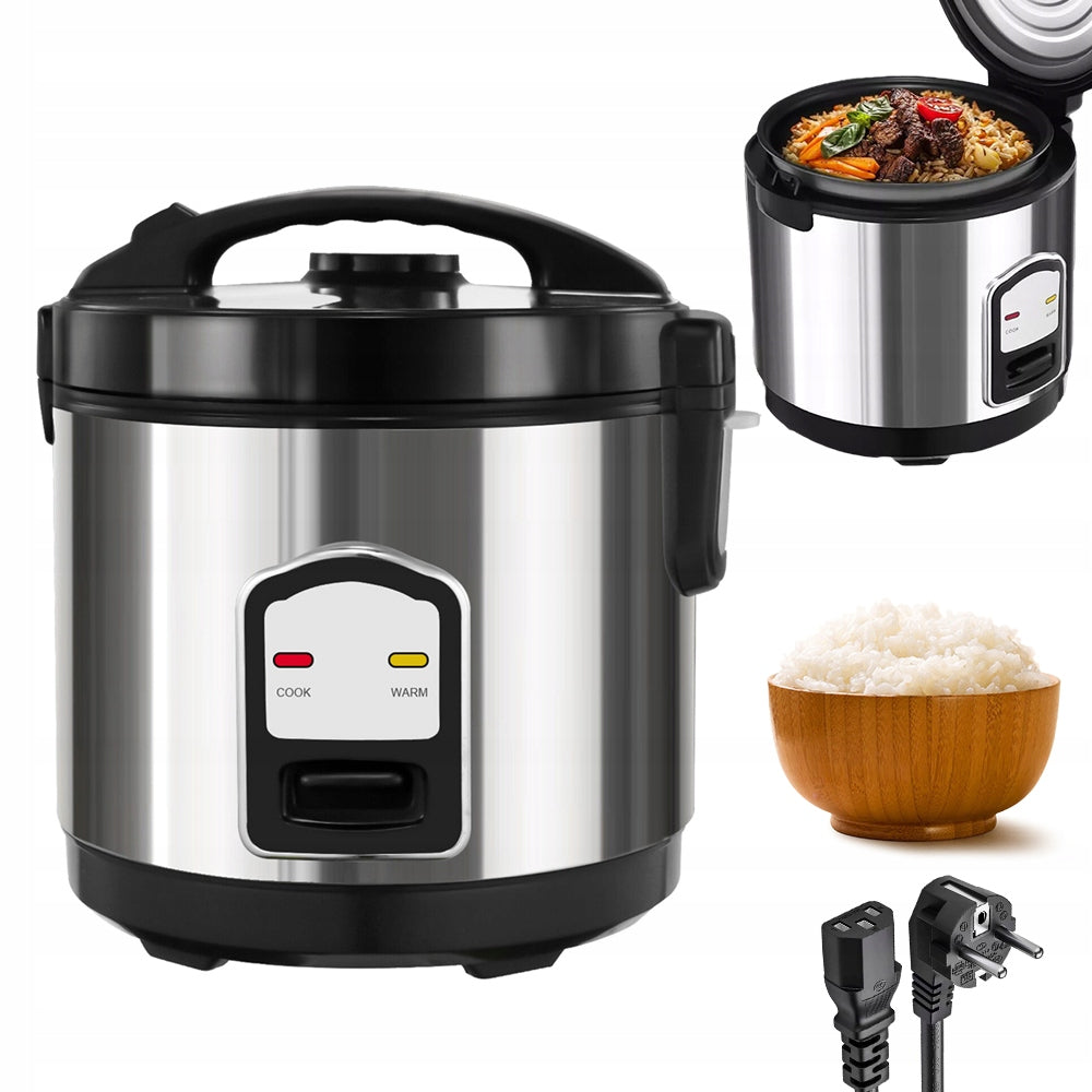 MULTICOOKER RICE COOKER ELECTRIC POT 400W 2L PREMIUM BLACK NEW 1 SCOOP