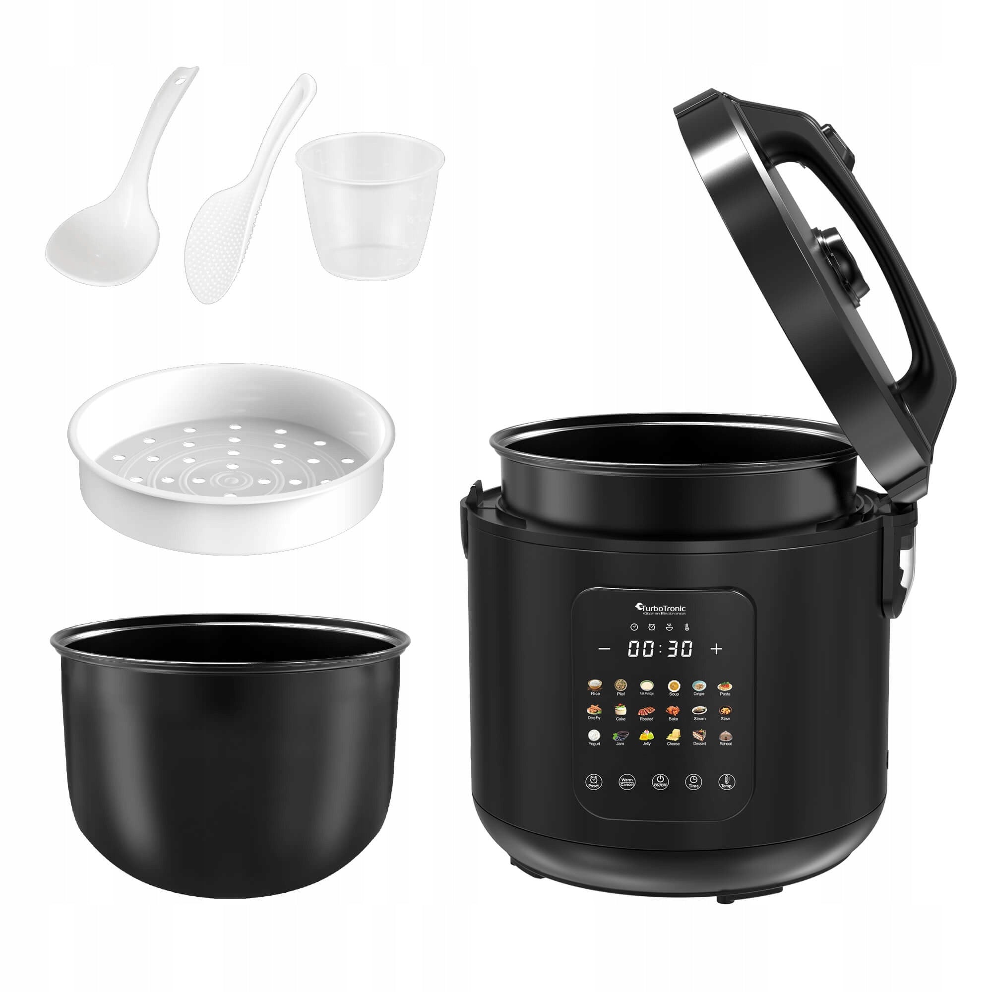MULTICOOKER STEAMER COMBINATION ELECTRIC POT AIR FRYER 5L Brand TurboTronic