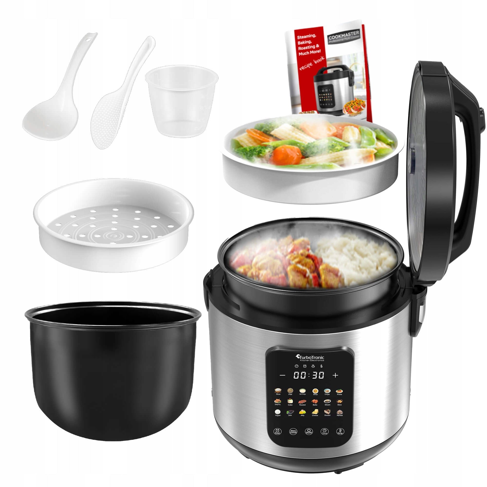 MULTICOOKER STEAMER COMBINATION ELECTRIC POT AIR FRYER 5L