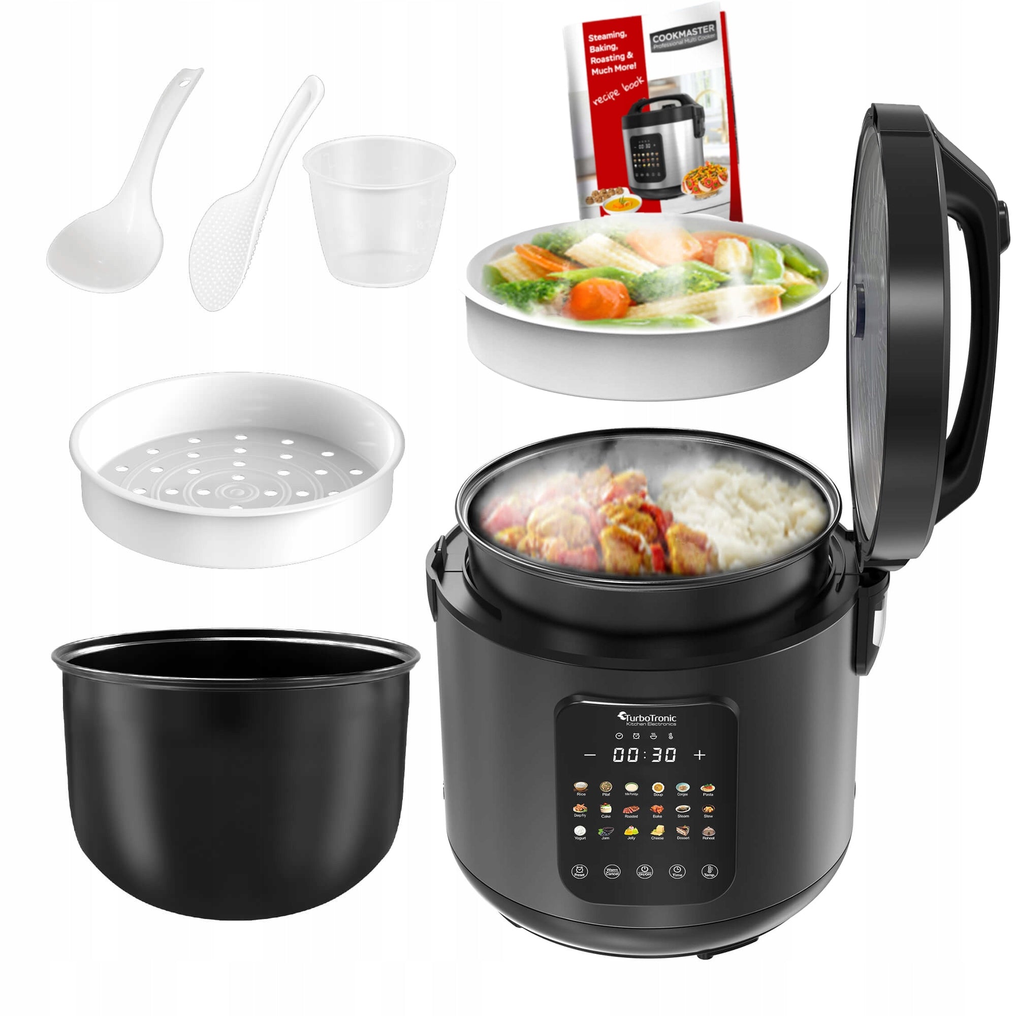 MULTICOOKER STEAMER COMBINATION ELECTRIC POT AIR FRYER 5L