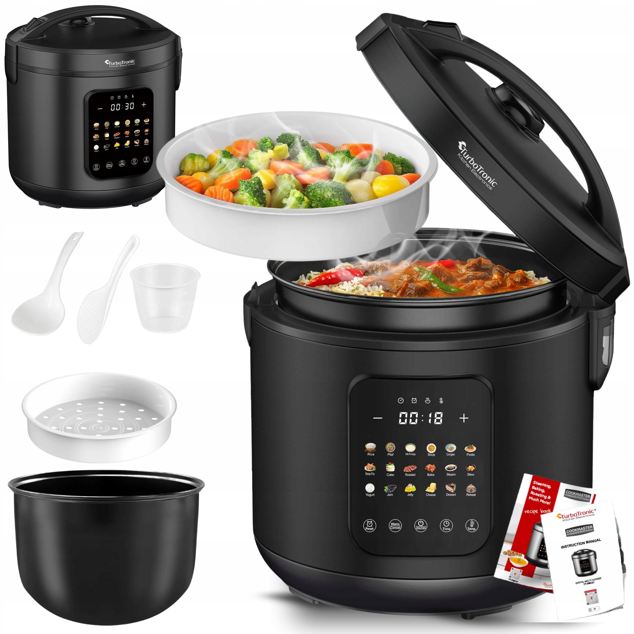 MULTICOOKER STEAMER COMBINATION ELECTRIC POT AIR FRYER 5L