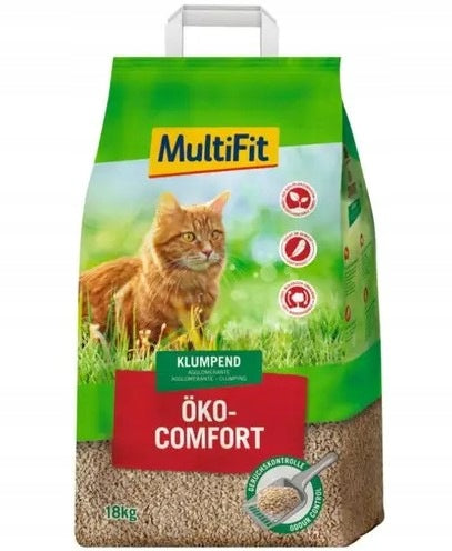 MULTIFIT ECO COMFORT LITTER 18KG ORGANIC PLANT