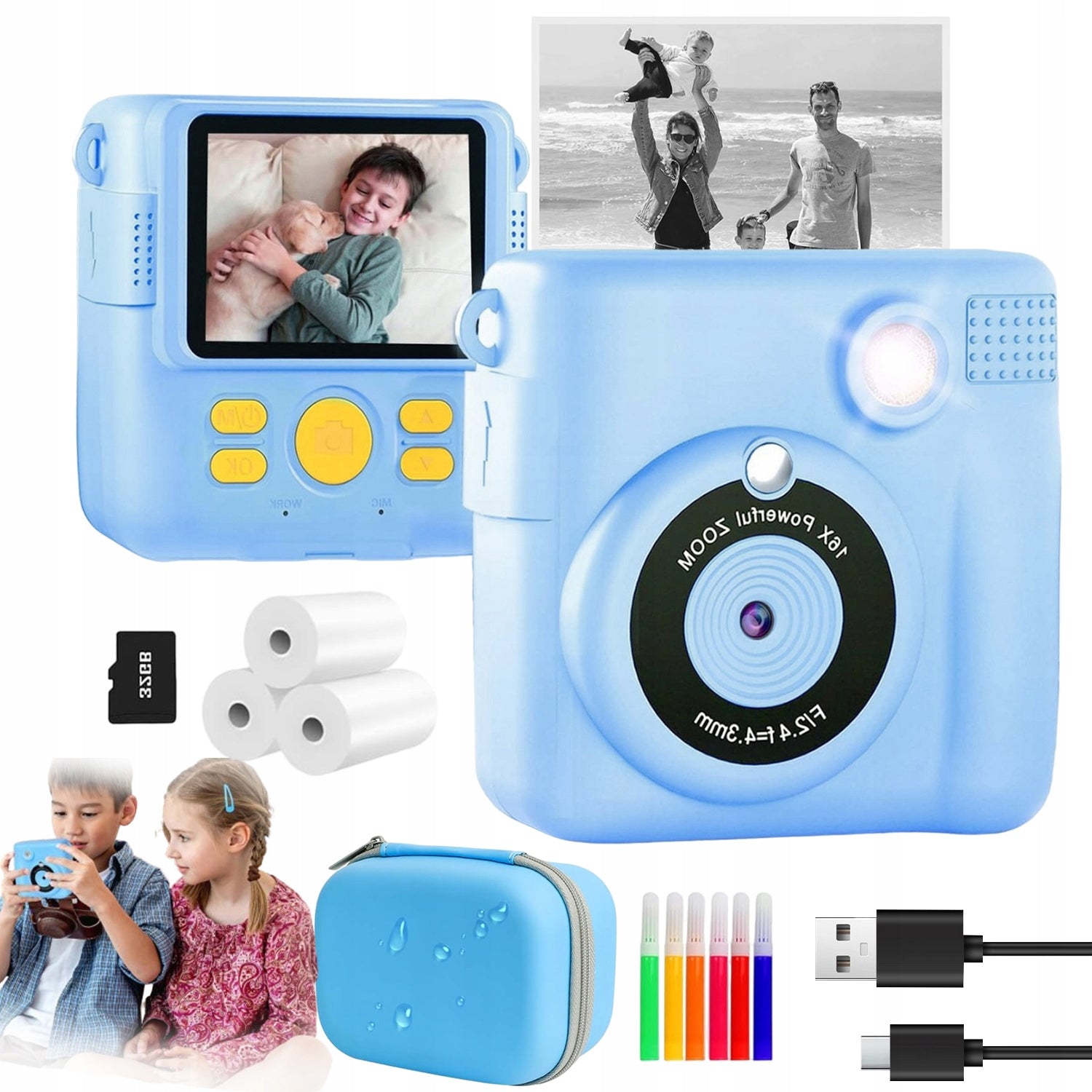 MULTIFUNCTION MINI PRINTER INSTANT THERMAL CAMERA