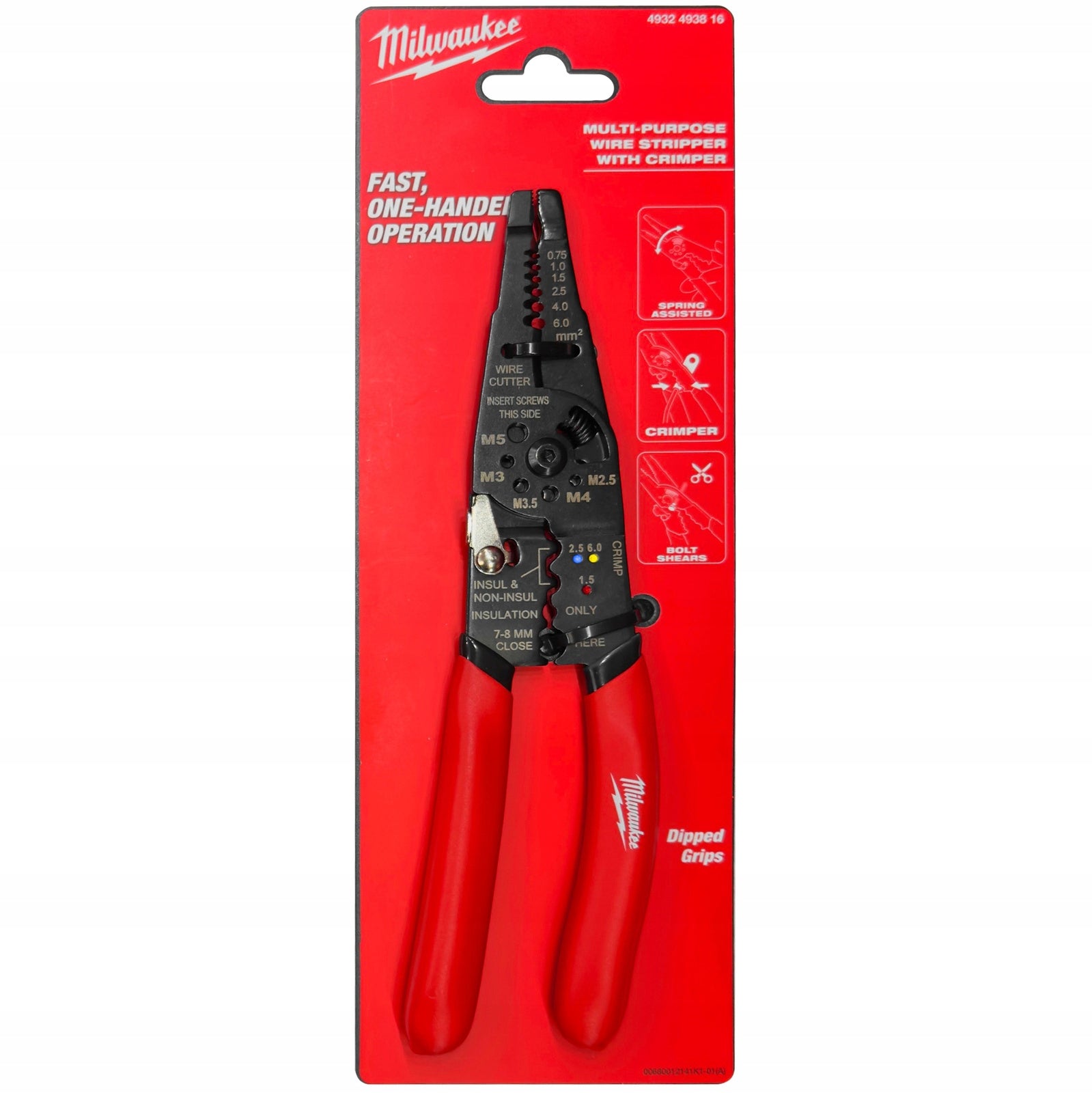 MULTIFUNCTION PLIERS FOR REMOVING INSULATION PRESS MILWAUKEE 4932493816