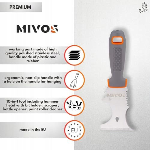 MULTIFUNCTION SPATULA 10IN1 STAINLESS STEEL 75MM FOR DIY Manufacturer code SWC5908151280775