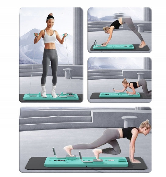 MULTIFUNCTIONAL ABDOMINAL EXERCISE BOARD 106x41cm PINK Length 106 cm