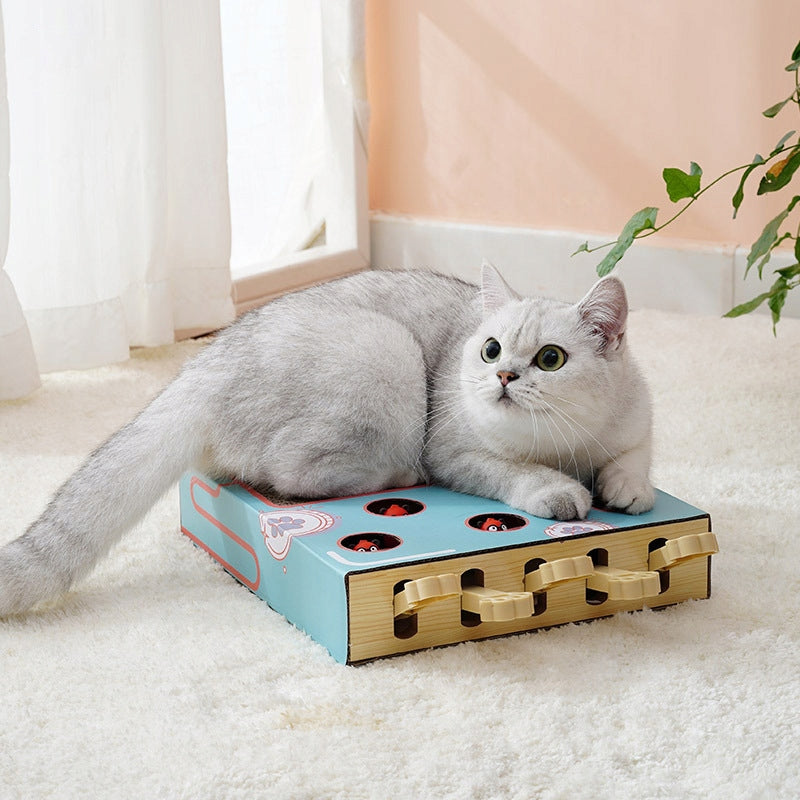 MULTIFUNCTIONAL CAT SCRATCHER INTERACTIVE TOY CAT HIT MOLE Manufacturer code CWMS-23122610