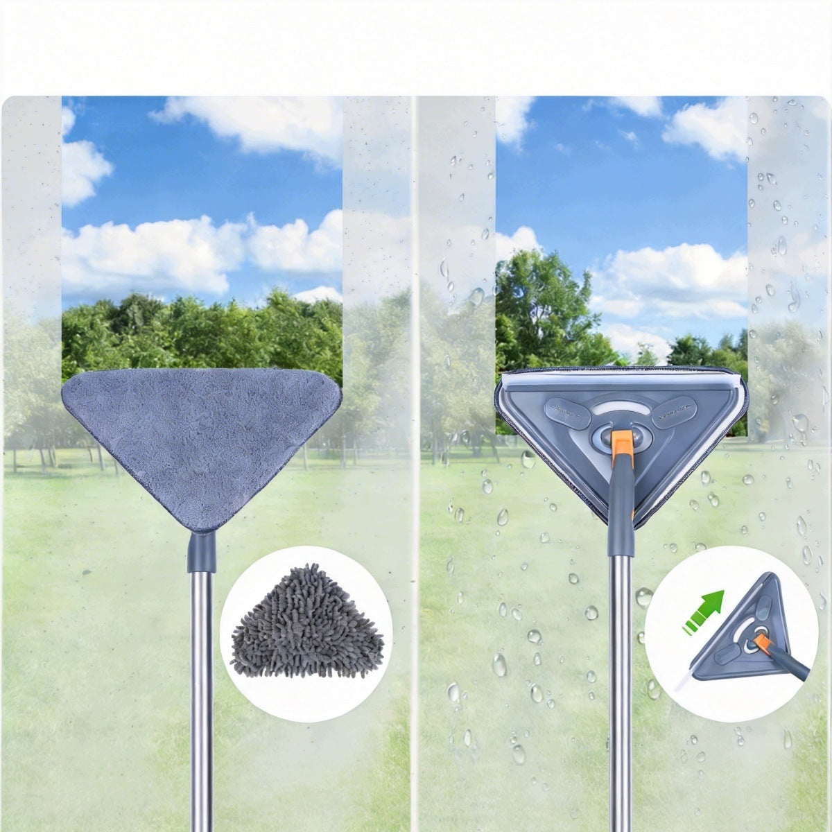 MULTIFUNCTIONAL CLEANING MOP ROTARY TRIANGULAR MOP FOR KITCHEN CLEANING Brand no brand