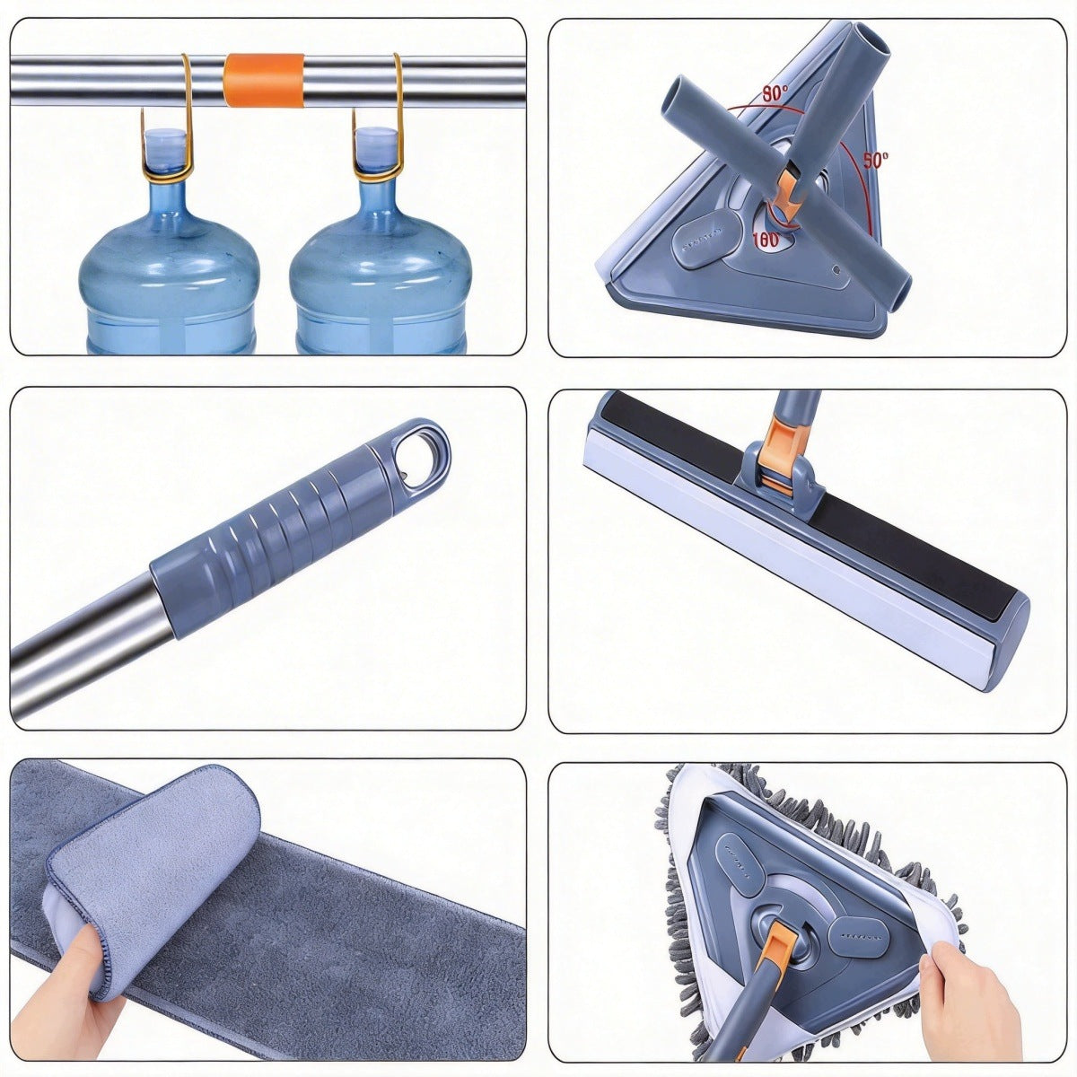 MULTIFUNCTIONAL CLEANING MOP ROTARY TRIANGULAR MOP FOR KITCHEN CLEANING Manufacturer code 4059227757279
