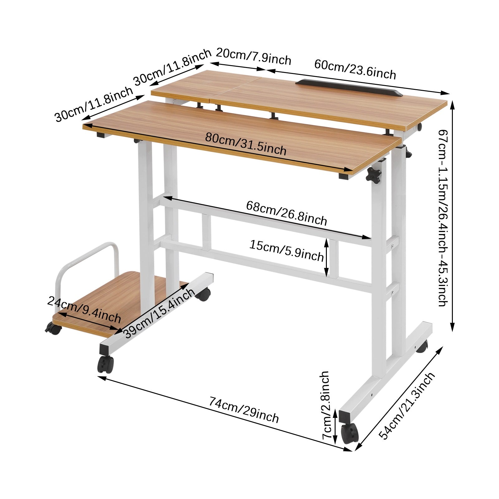 MULTIFUNCTIONAL FOLDING DESK MODERN COMPUTER DESK Manufacturer code 938347