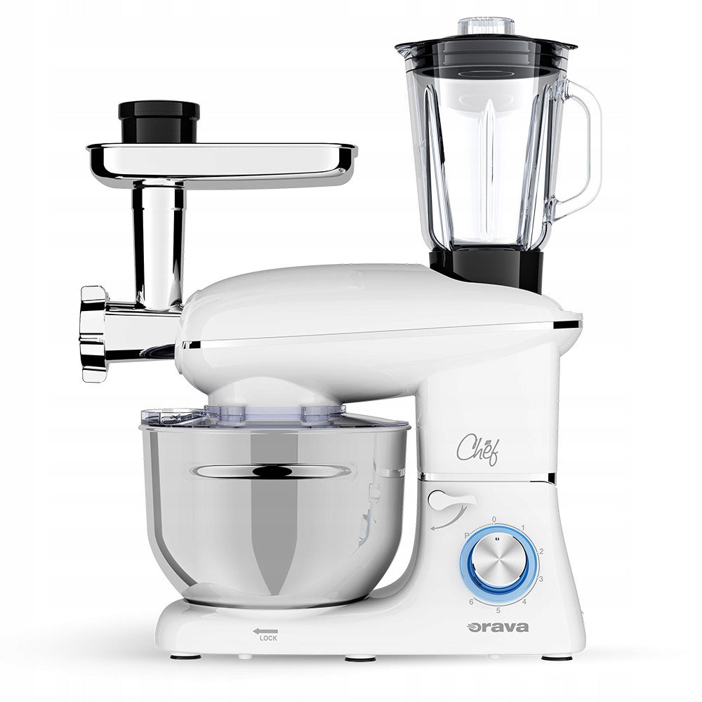 MULTIFUNCTIONAL FOOD PROCESSOR CHEF-3 ORAVA 2000W LARGE BOWL