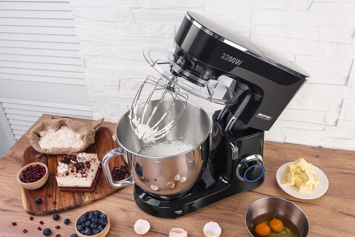 MULTIFUNCTIONAL FOOD PROCESSOR PLANETARY MIXER MPM MRK-19 2200W BOWL 6,5L Manufacturer code MRK-19