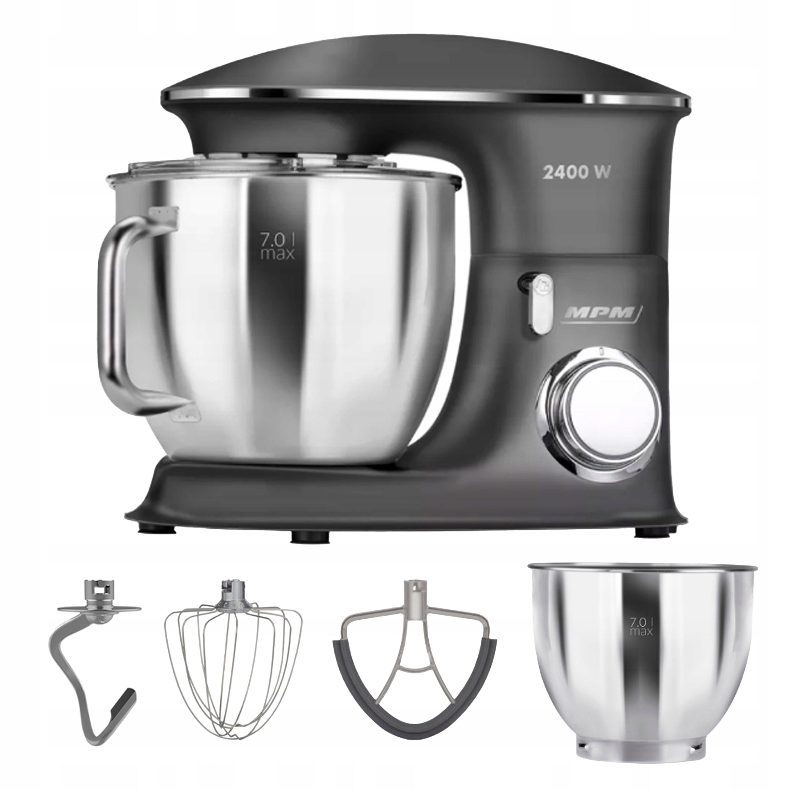 MULTIFUNCTIONAL FOOD PROCESSOR PLANETARY MIXER MPM MRK-23 2400W 3W1 6,5L