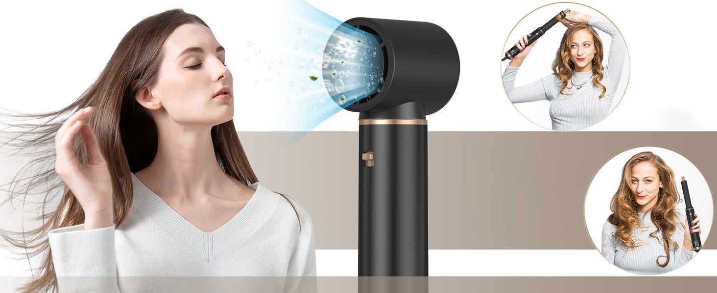 MULTIFUNCTIONAL HAIR DRYER CURLER 5IN1 AUTOMATIC CURLER 1000W Packaging status original