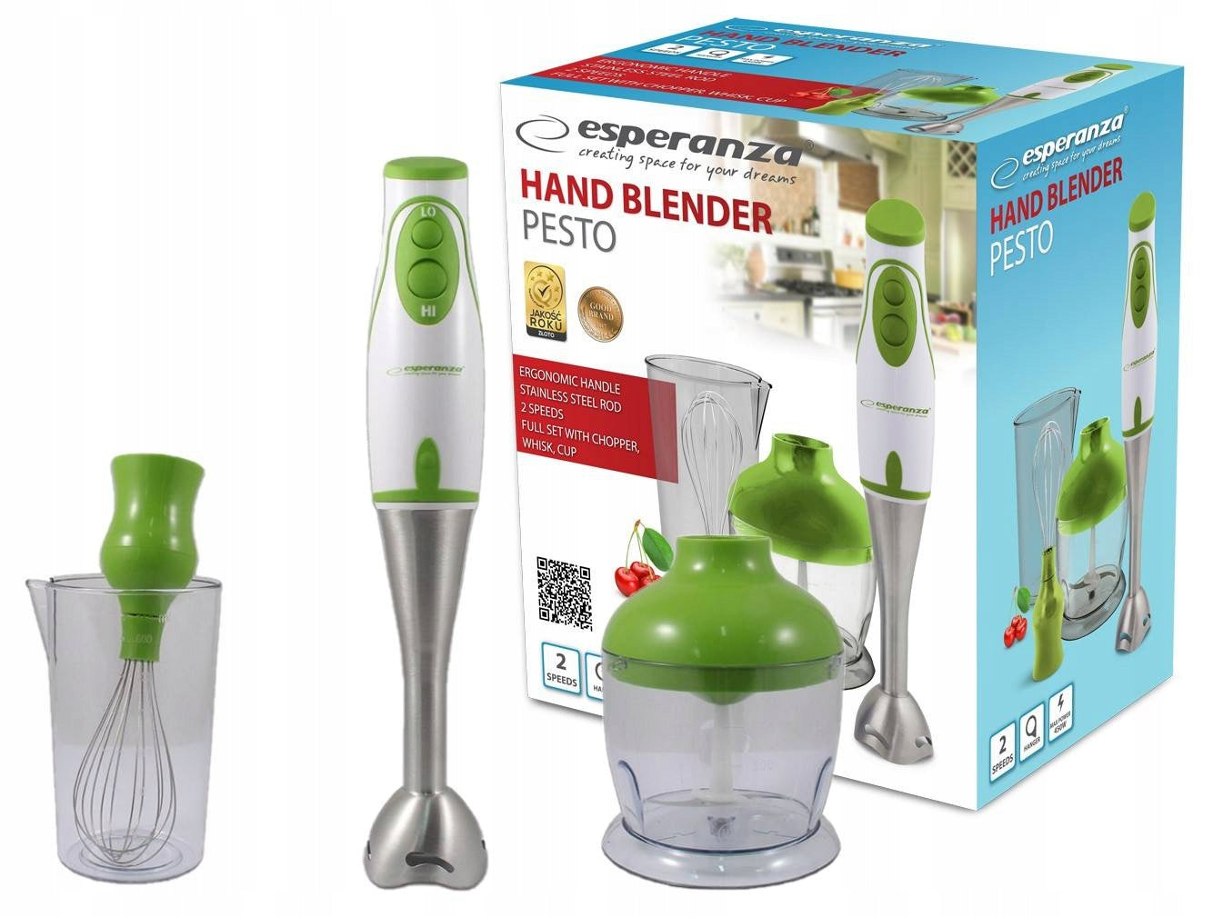 MULTIFUNCTIONAL HAND BLENDER SET FOOD PROCESSOR MIXER WITH ACCESSORIES Packaging status original