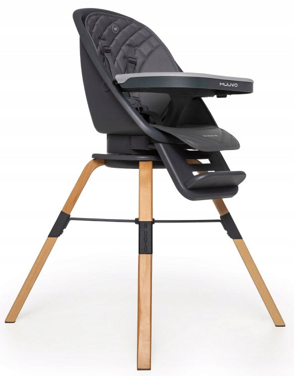 MULTIFUNCTIONAL HIGH CHAIR 3in1 MUUVO CHOC 2 STOOL GRAPHITE Brand Muuvo