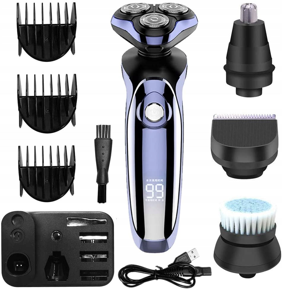 MULTIFUNCTIONAL MEN'S SHAVER + USB CABLE + STORAGE BAG