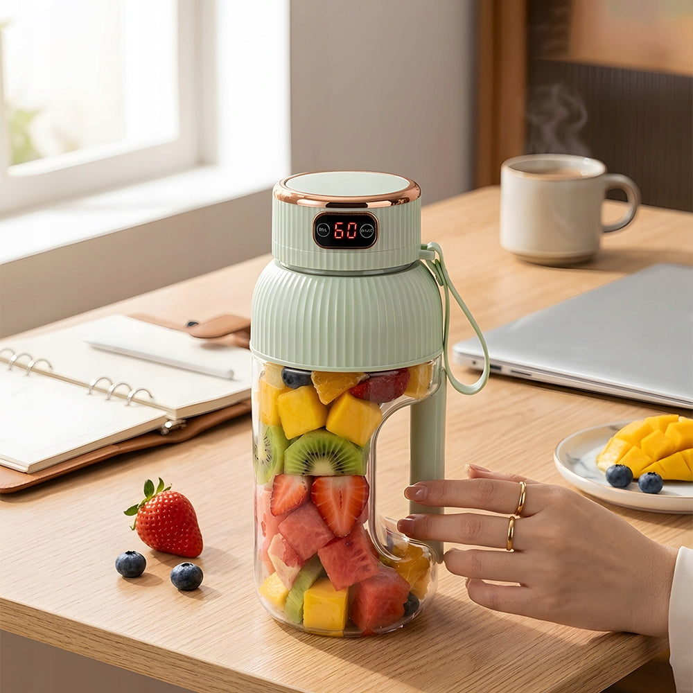 MULTIFUNCTIONAL PORTABLE JUICER CUP WITH DIGITAL DISPLAY, GIFT, CORDLESS Brand no brand