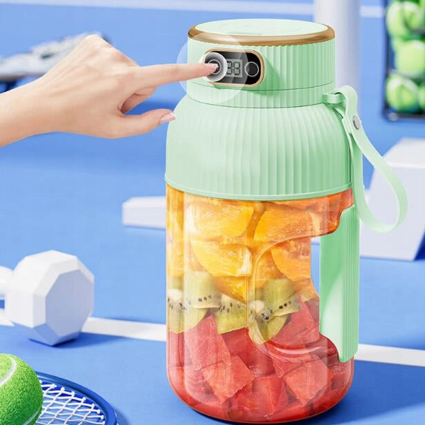 MULTIFUNCTIONAL PORTABLE JUICER CUP WITH DIGITAL DISPLAY, GIFT, CORDLESS Packaging status original