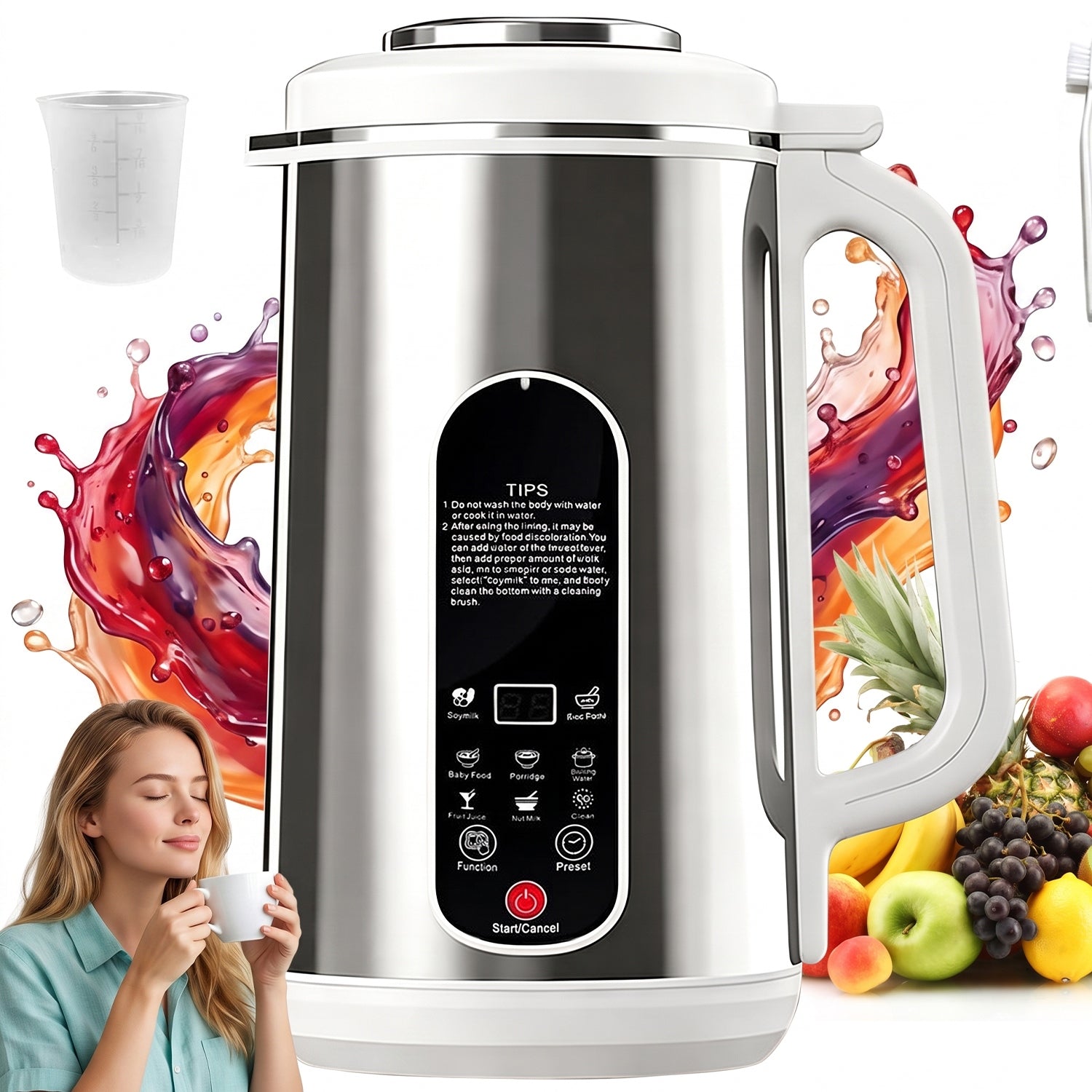MULTIFUNCTIONAL SELF-CLEANING PLANT MILK MACHINE 800W 1,2L