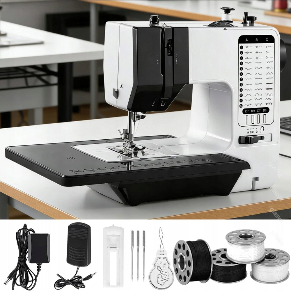 MULTIFUNCTIONAL SMALL HOME SEWING MACHINE 38 STITCHES OVERLOK WITH PEDAL Brand no brand