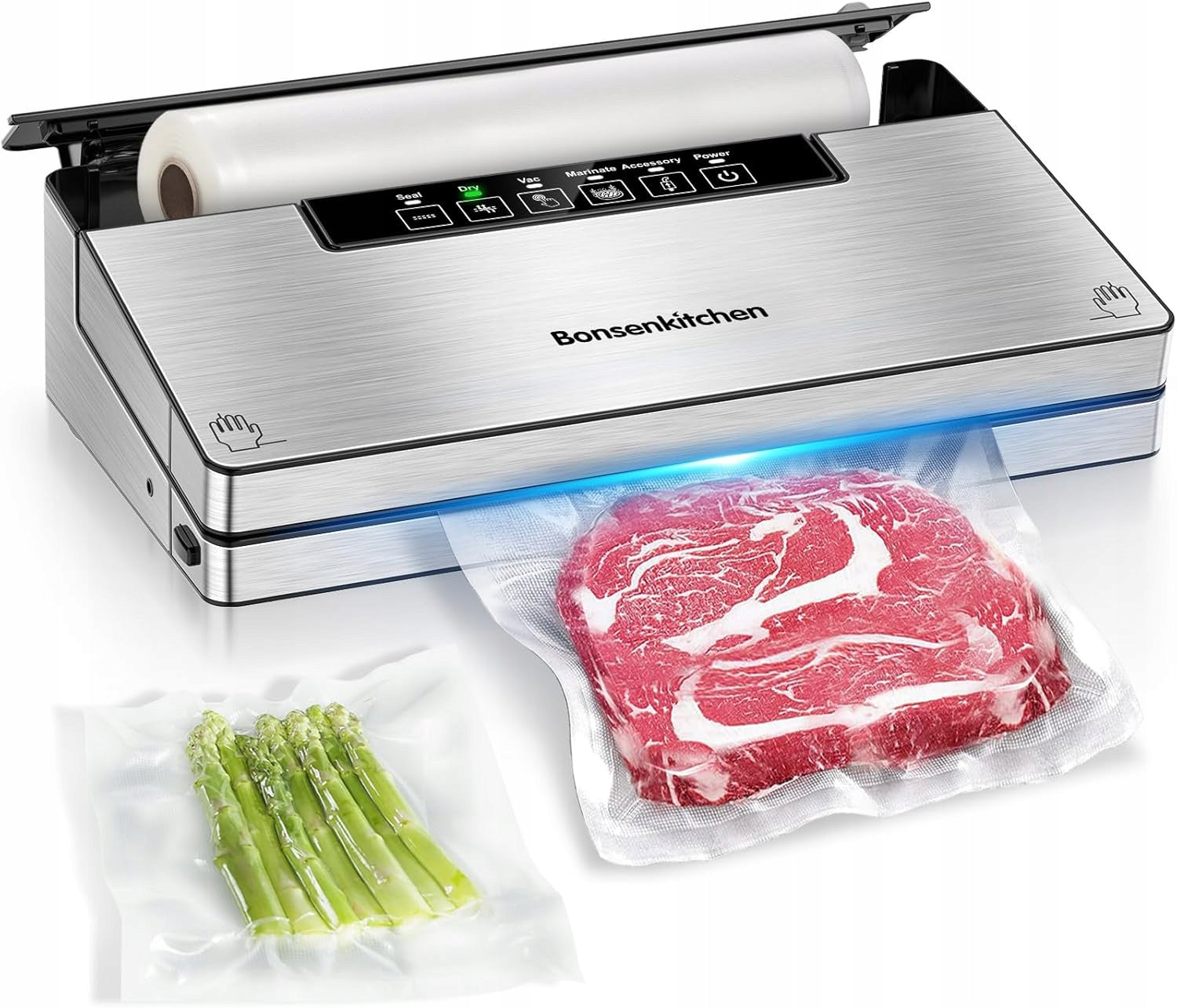 MULTIFUNCTIONAL VACUUM SEALER BONSENKITCHEN 6W1 125 W 12 L/MIN 70 kPa