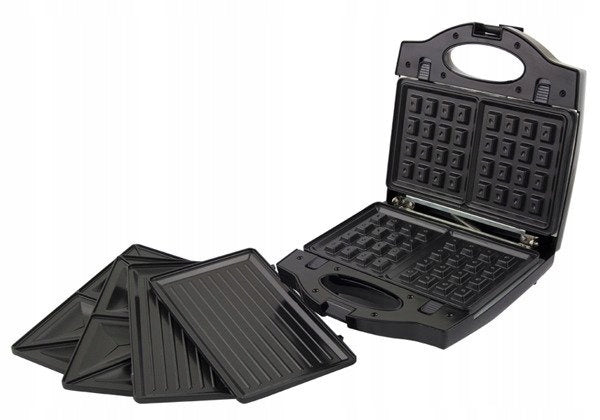MULTIFUNCTIONAL WAFFLE TOASTER GRILL TOASTER SANDWICH 3in1 REPLACEABLE CARTRIDGE Packaging status original